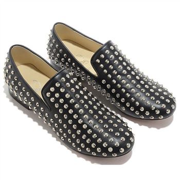 Christian Louboutin Rolling Spikes Loafers Black