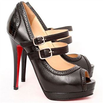 Christian Louboutin Luly 140mm Mary Jane Pumps Black