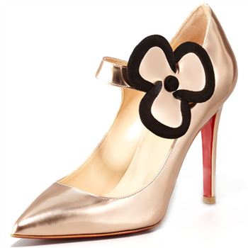 Christian Louboutin Pensee 100mm Mary Jane Pumps Nude