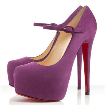 Christian Louboutin Lady Daf 160mm Mary Jane Pumps Parme