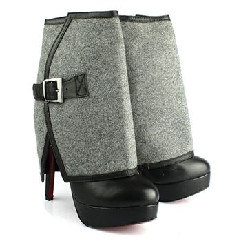 Christian Louboutin Armony 140mm Ankle Boots Grey