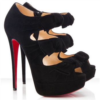 Christian Louboutin Madame Butterfly 140mm Ankle Boots Black