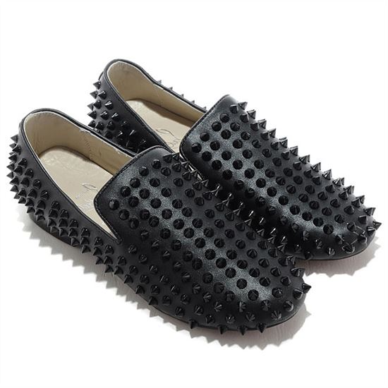 Christian Louboutin Rolling Spikes Loafers Black, Christian Louboutin Shoes, Louboutin Shoes